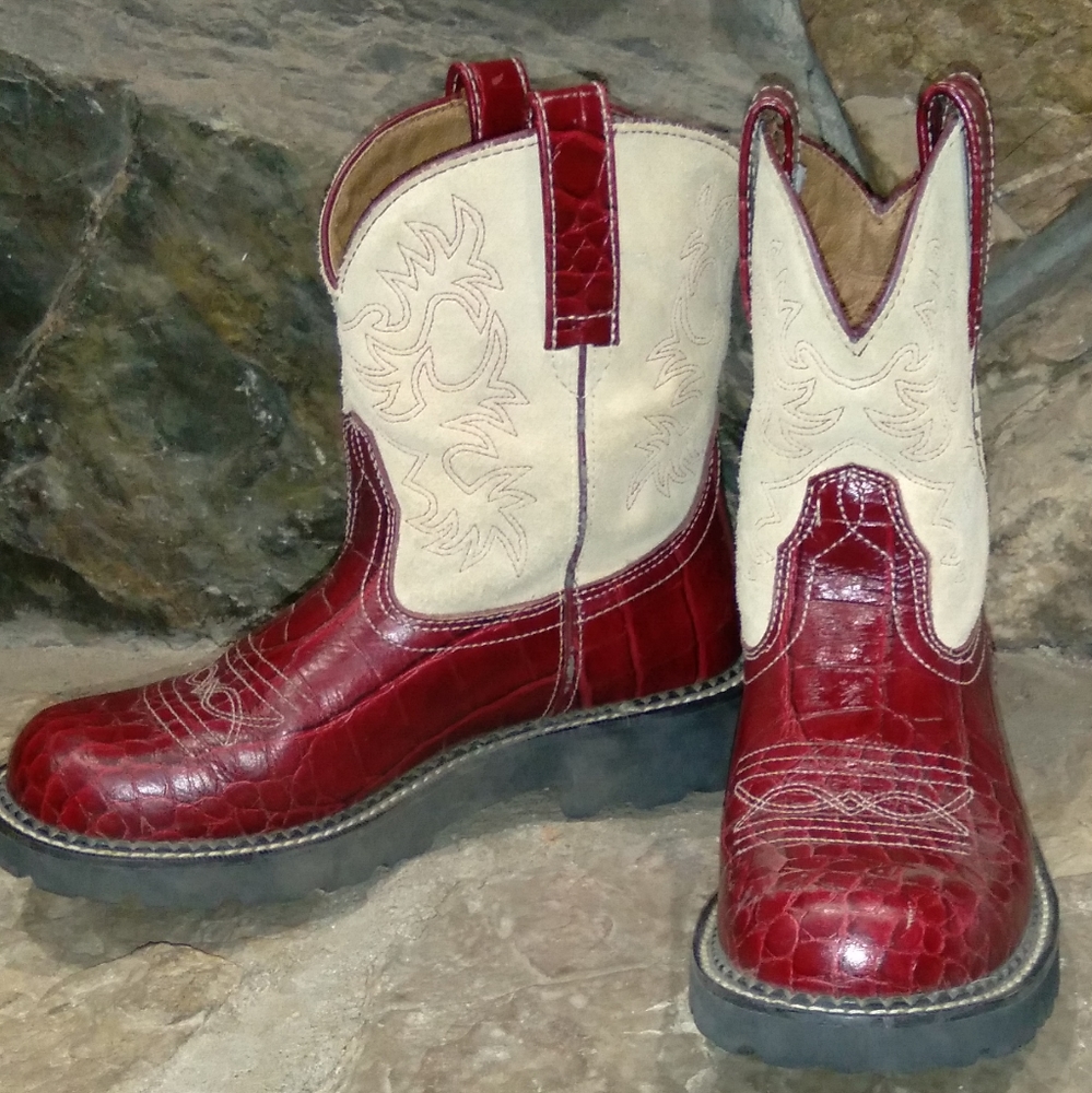 Red Ariat Fatbaby Boots